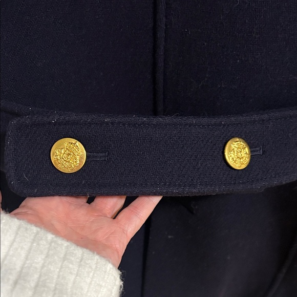 Vintage! J. Crew Navy Peacoat with Gold Buttons - Picture 6 of 6